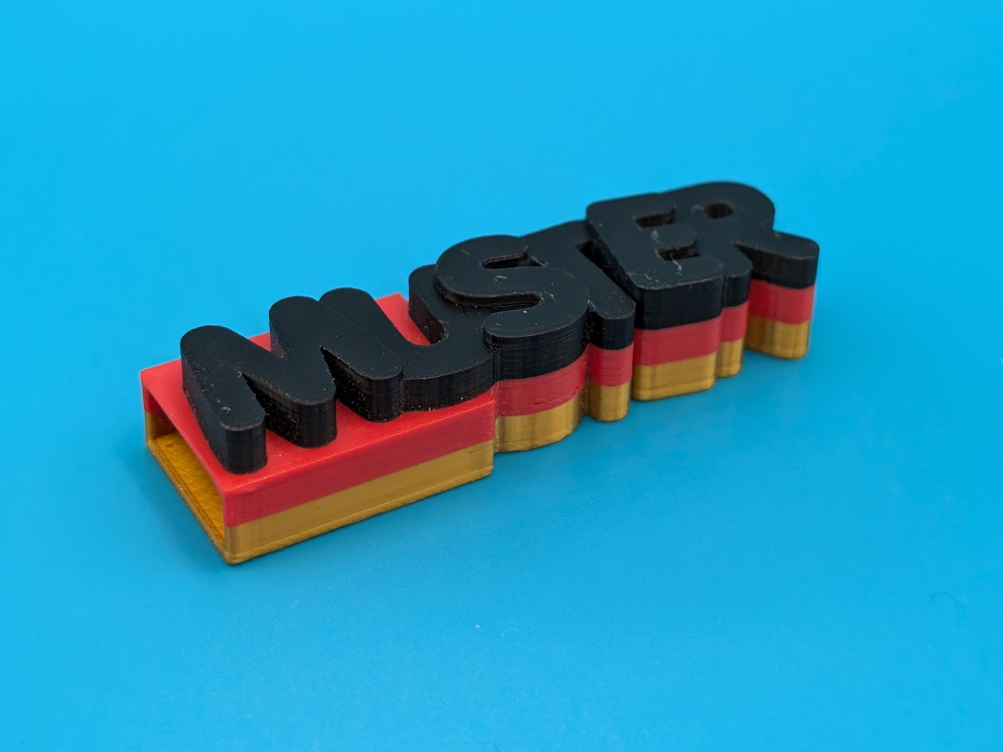 02 - USB-Stick mit Namen, dreifarbig
